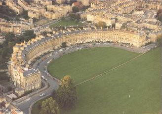 The Royal Crescent in Bath, UK